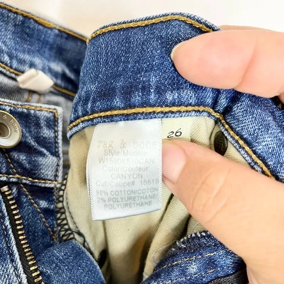 Rag & Bone ‘Dre’ Low-Rise Boyfriend Slim-Leg Jeans - Picture 8 of 9